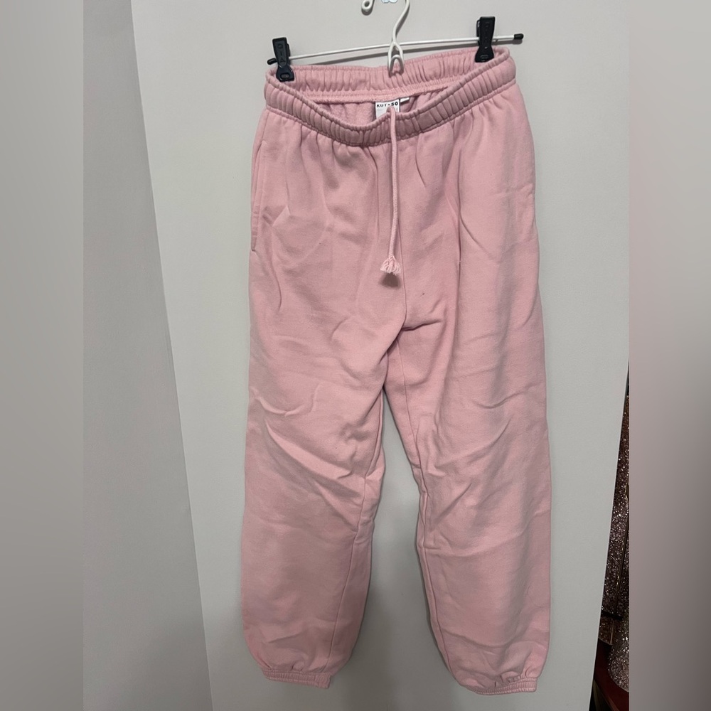 Kut from the Kloth Soft Pink Joggers, Size M